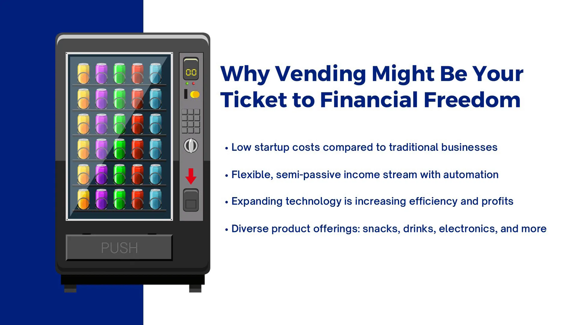 Smart vending machines with healthy options