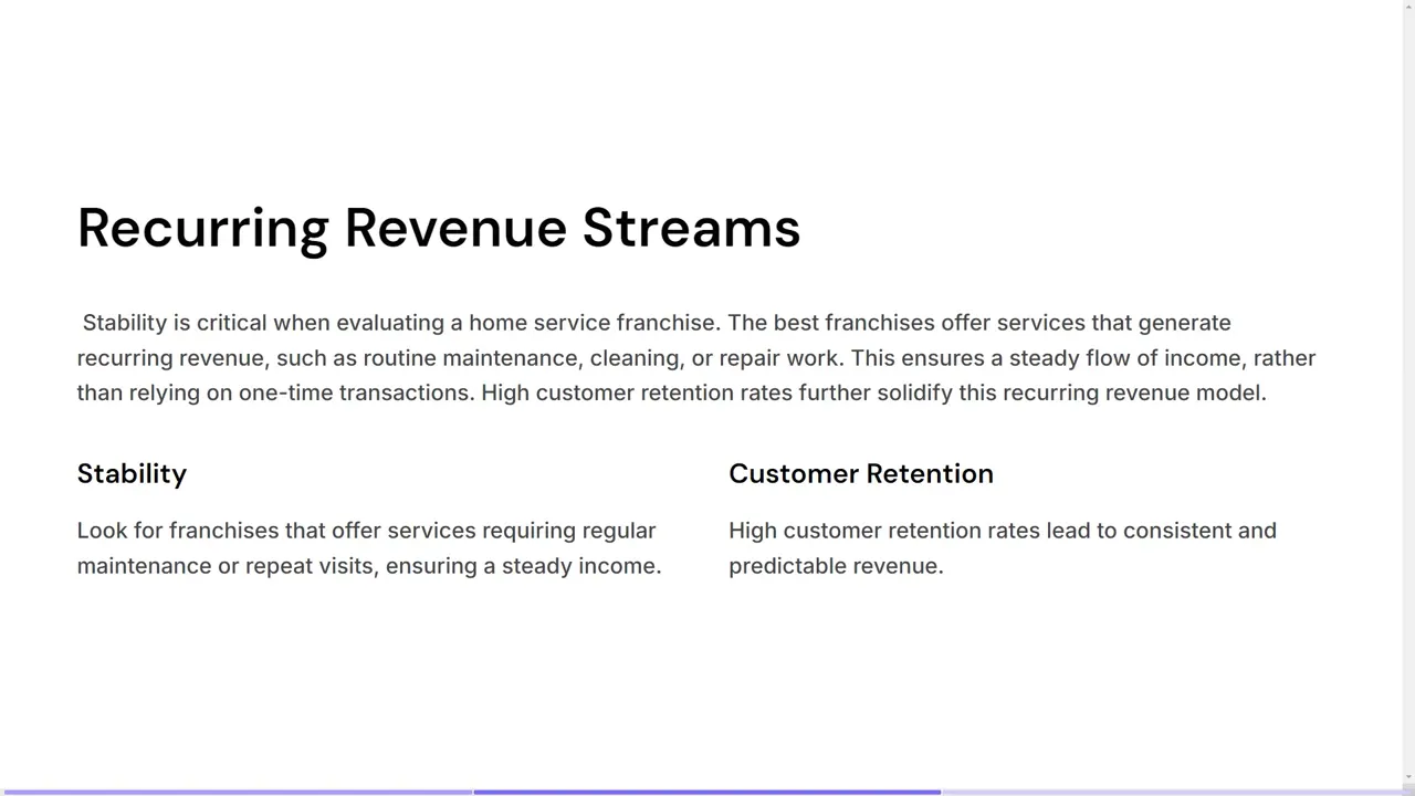 Discussing recurring revenue streams