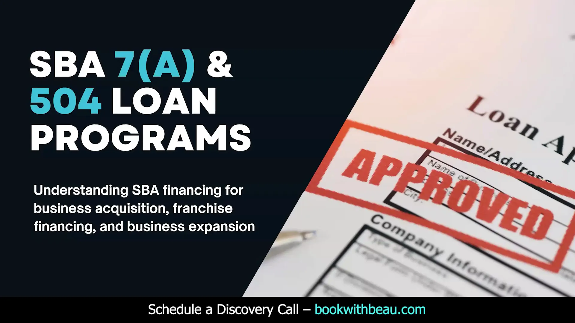 Overview of SBA 7A loan program and financing terms