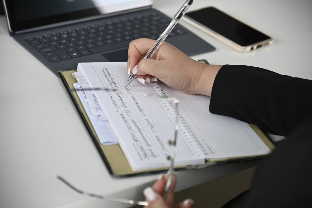 business people reviewing financial documents at a desk