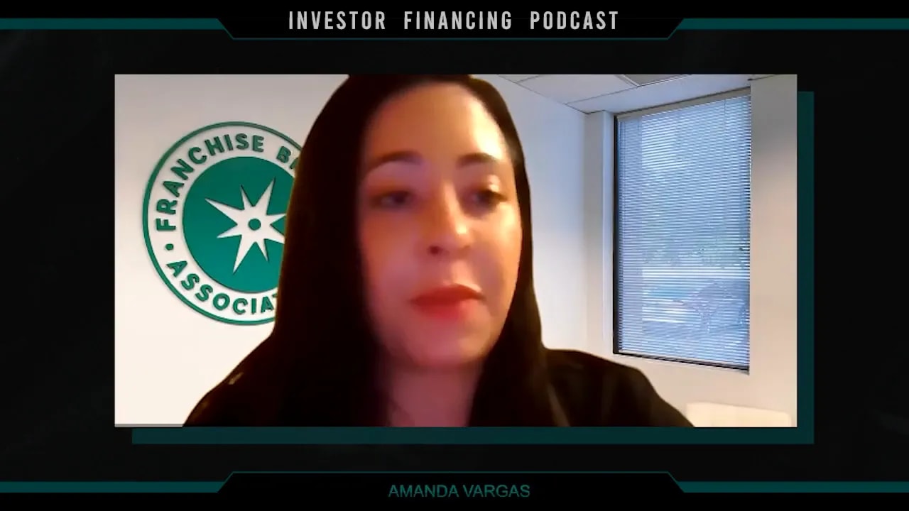 Amanda Vargas speaking on the investor financing podcast about semi-absentee franchise models