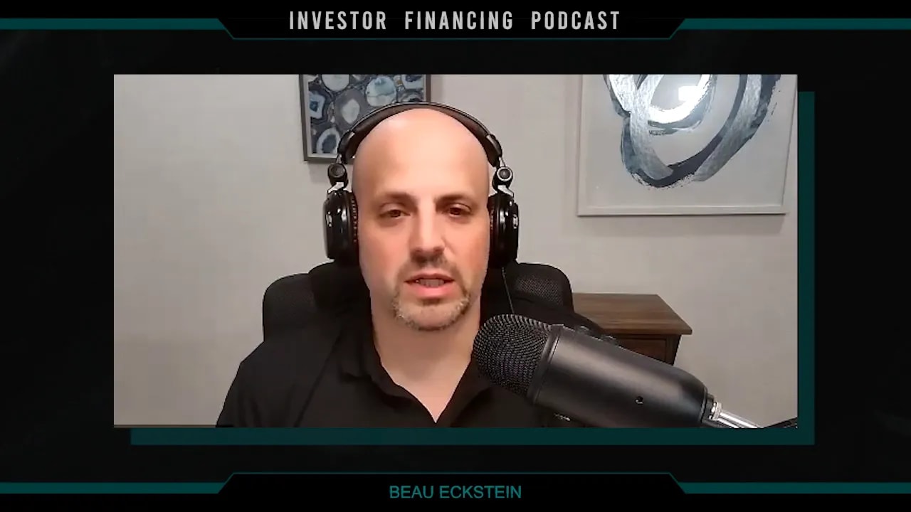 Beau Eckstein on camera with a microphone discussing choosing the right franchise model for employed buyers