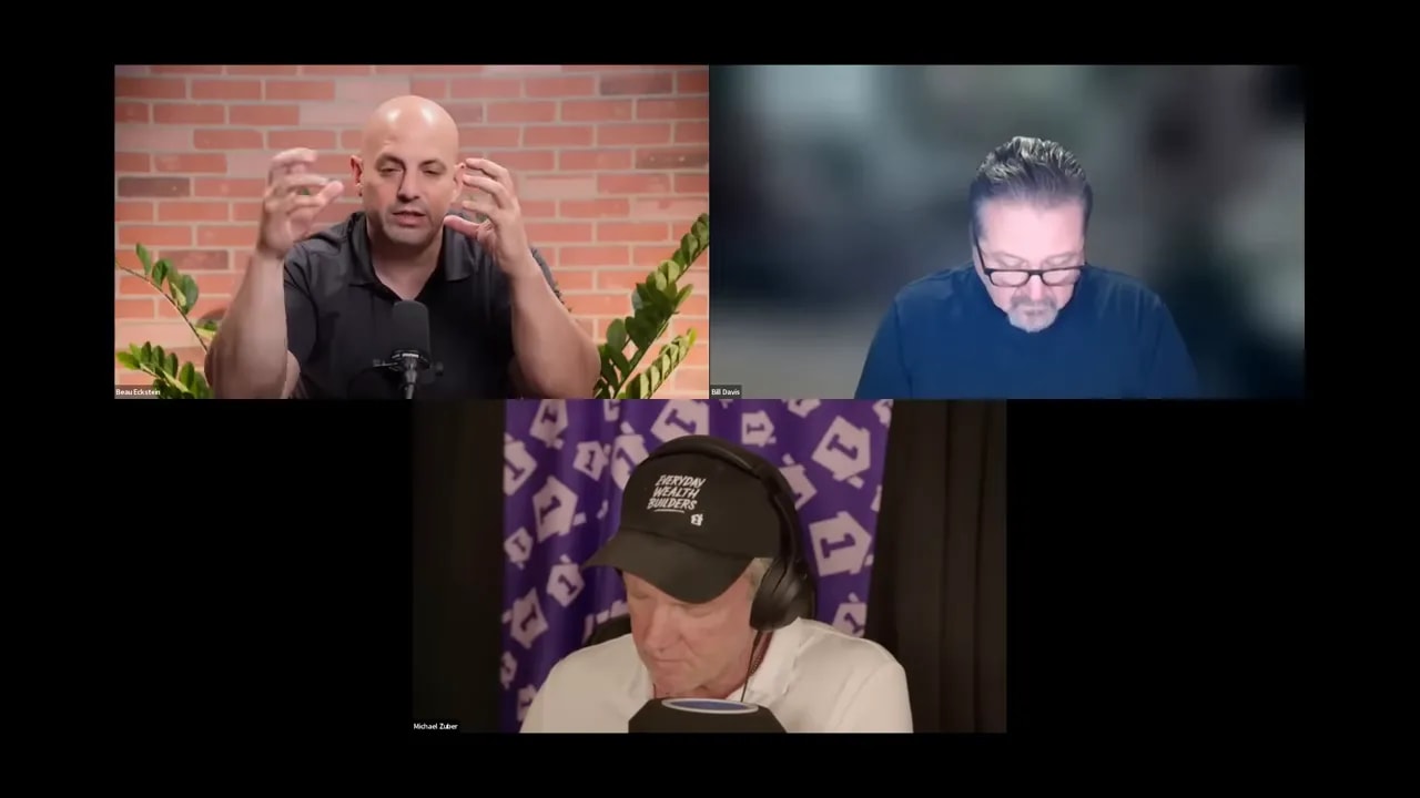 Four-person online panel discussing business financing