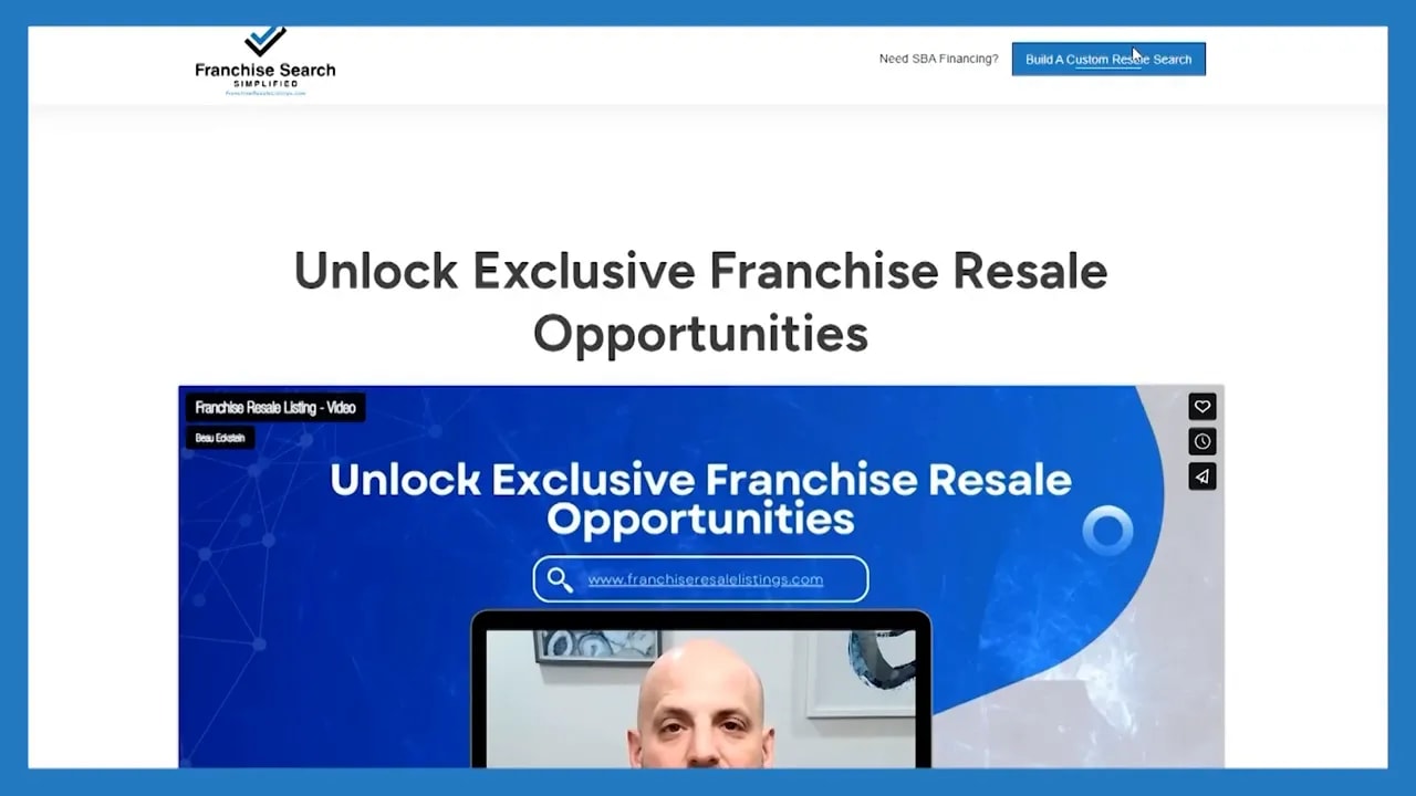 Online appointment page titled Franchise Discovery Call
