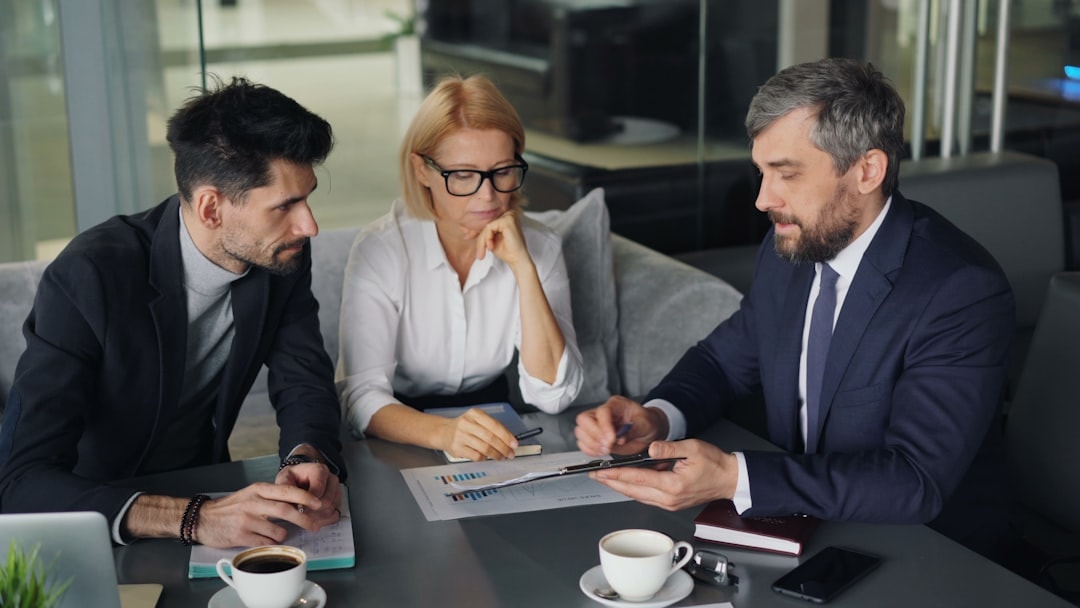 franchise owners reviewing financial reports