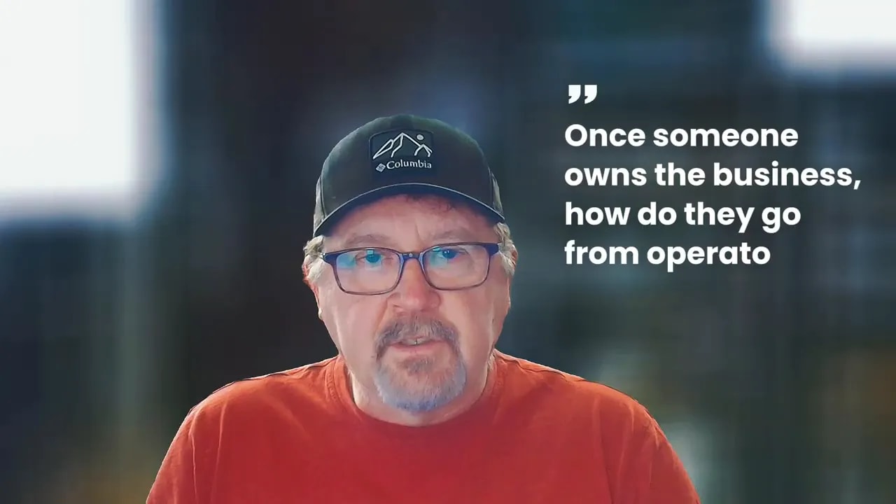 Text asking how to move from operator to true owner