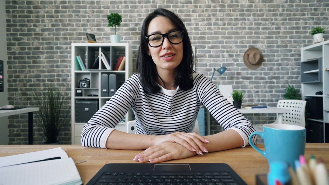 virtual assistant remote work laptop video call